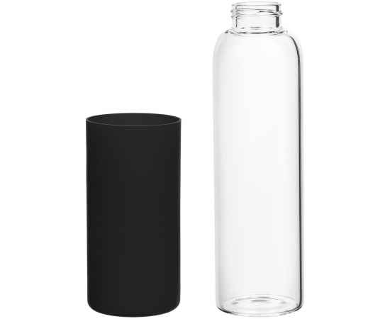 Бутылка для воды Onflow, черная, Цвет: черный, Объем: 500, изображение 3