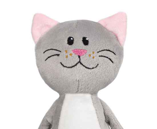 Мягкая игрушка Beastie Toys, котик с белым шарфом, изображение 3