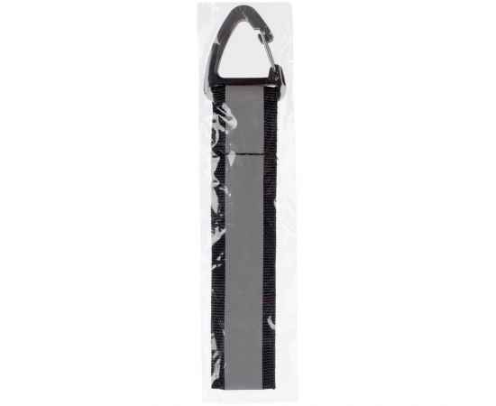 Светоотражающий брелок Flashline, серый с черным, изображение 4