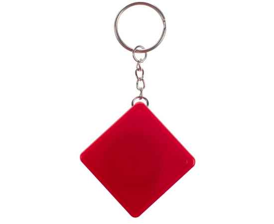 Брелок с рулеткой Square, ver.2, красный, Цвет: красный, изображение 3