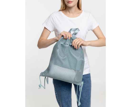 Рюкзак-мешок Verkko, серо-голубой, изображение 11