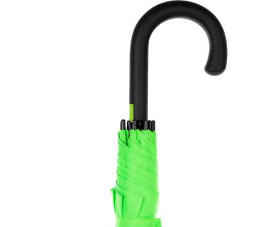 Зонт-трость Undercolor с цветными спицами, зеленое яблоко, Цвет: зеленый, зеленое яблоко, изображение 5