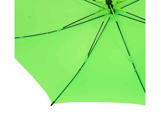 Зонт-трость Undercolor с цветными спицами, зеленое яблоко, Цвет: зеленый, зеленое яблоко, изображение 7