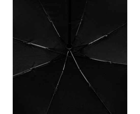 Зонт складной Ribbo, черный, Цвет: черный, изображение 3