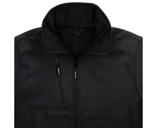 Куртка софтшелл мужская Zagreb, черная, размер S, Цвет: черный, Размер: S, изображение 5