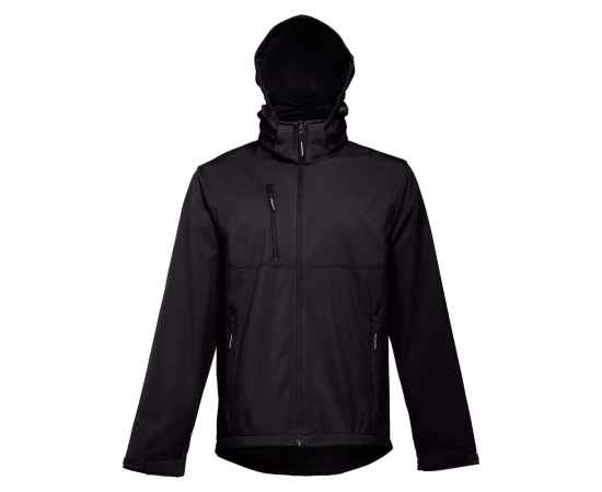 Куртка софтшелл мужская Zagreb, черная, размер S, Цвет: черный, Размер: S, изображение 2