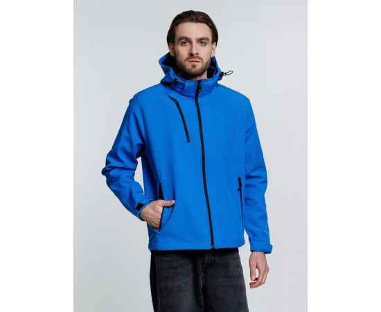 Куртка софтшелл мужская Zagreb, ярко-синяя, размер S, Цвет: синий, Размер: S, изображение 6