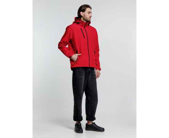 Куртка софтшелл мужская Zagreb, красная, размер S, Цвет: красный, Размер: S, изображение 10