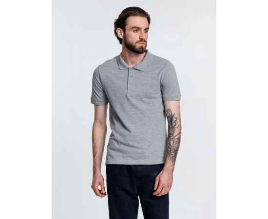 Рубашка поло мужская Adam, серый меланж, размер S, Цвет: серый, серый меланж, Размер: S, изображение 5