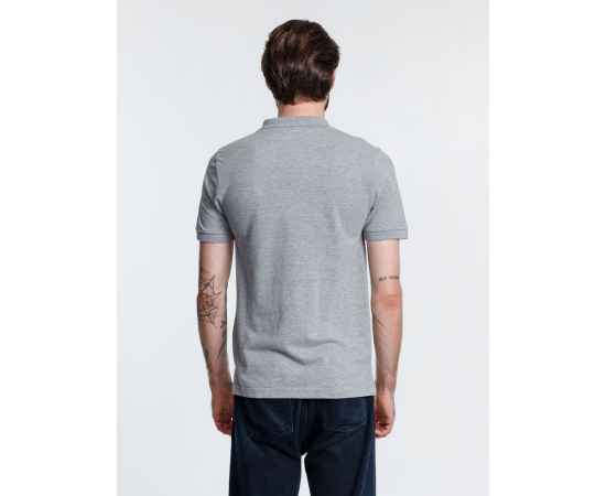 Рубашка поло мужская Adam, серый меланж, размер S, Цвет: серый, серый меланж, Размер: S, изображение 7