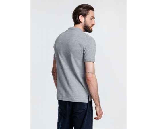 Рубашка поло мужская Adam, серый меланж, размер S, Цвет: серый, серый меланж, Размер: S, изображение 6