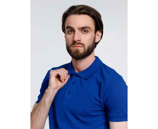Рубашка поло мужская Adam, ярко-синяя, размер S, Цвет: синий, Размер: S, изображение 8