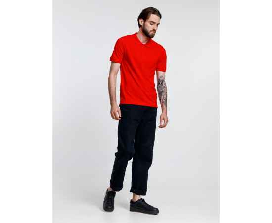 Рубашка поло мужская Adam, красная, размер S, Цвет: красный, Размер: S, изображение 9