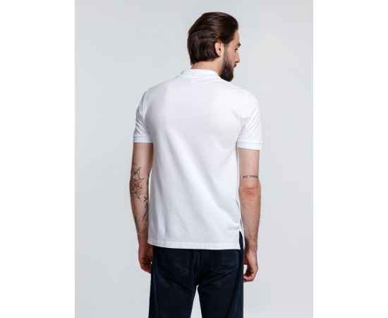 Рубашка поло мужская Adam, белая, размер S, Цвет: белый, Размер: S, изображение 6