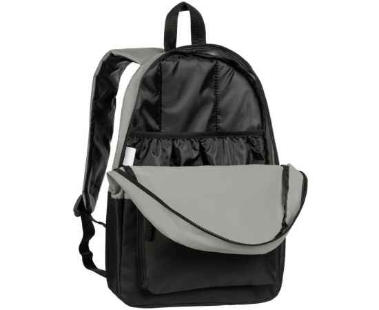 Рюкзак Base Up, черный с серым, Цвет: черный, серый, Объем: 10, изображение 6