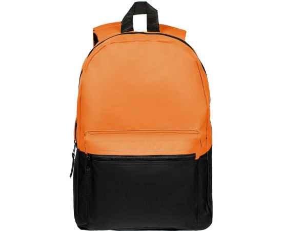 Рюкзак Base Up, черный с оранжевым, Цвет: черный, оранжевый, Объем: 10, изображение 3