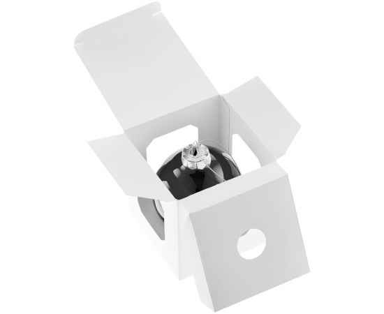 Елочный шар Finery Gloss, 8 см, глянцевый черный, Цвет: черный, изображение 4