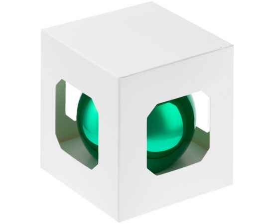 Елочный шар Finery Gloss, 8 см, глянцевый зеленый, Цвет: зеленый, изображение 2