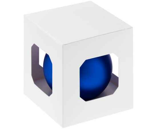 Елочный шар Finery Matt, 8 см, матовый синий, Цвет: синий, изображение 2