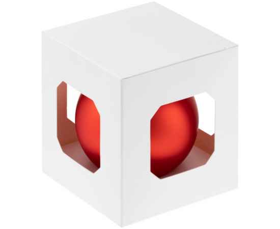 Елочный шар Finery Matt, 8 см, матовый красный, Цвет: красный, изображение 2