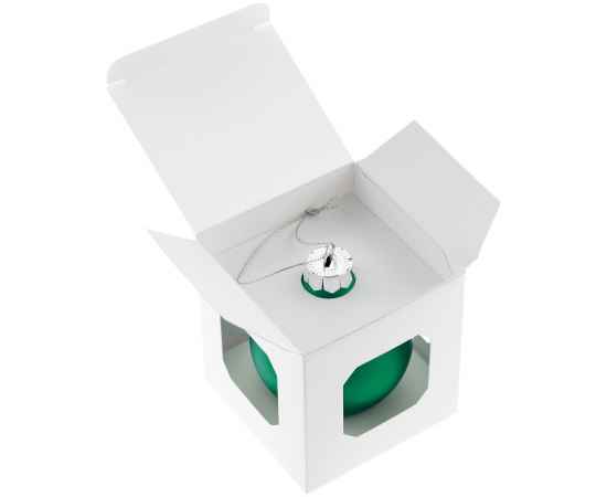Елочный шар Finery Matt, 8 см, матовый зеленый, Цвет: зеленый, изображение 3