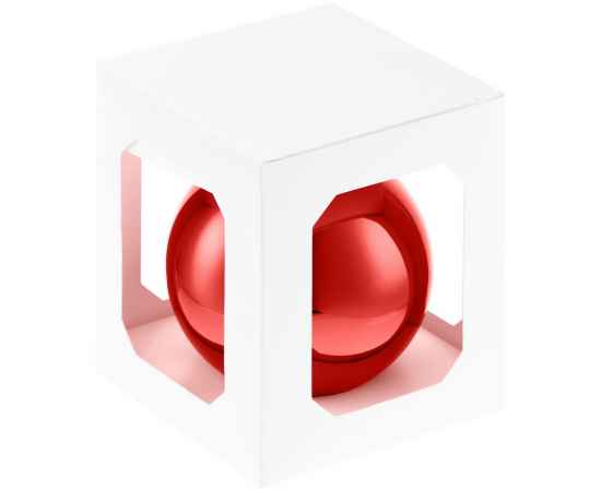 Елочный шар Finery Gloss, 10 см, глянцевый красный, Цвет: красный, изображение 3