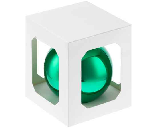 Елочный шар Finery Gloss, 10 см, глянцевый зеленый, Цвет: зеленый, изображение 3