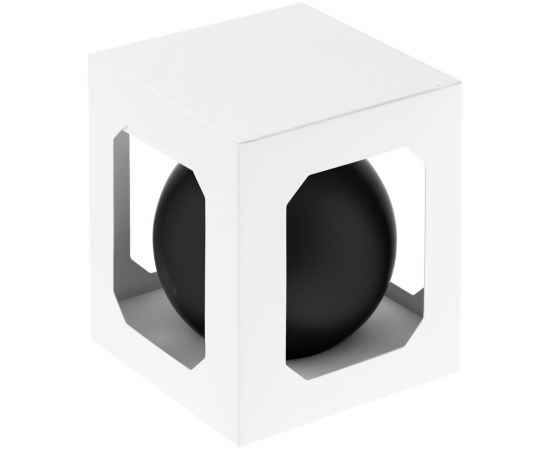 Елочный шар Finery Matt, 10 см, матовый черный, Цвет: черный, изображение 3