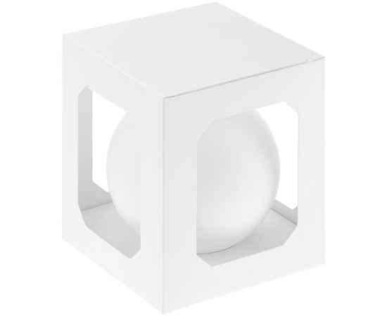Елочный шар Finery Matt, 10 см, матовый белый, Цвет: белый, изображение 3