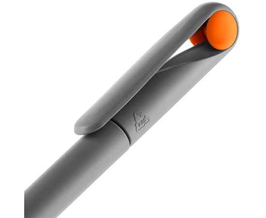 Ручка шариковая Prodir DS1 TMM Dot, серая с оранжевым, изображение 5