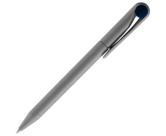 Ручка шариковая Prodir DS1 TMM Dot, серая с синим, изображение 3