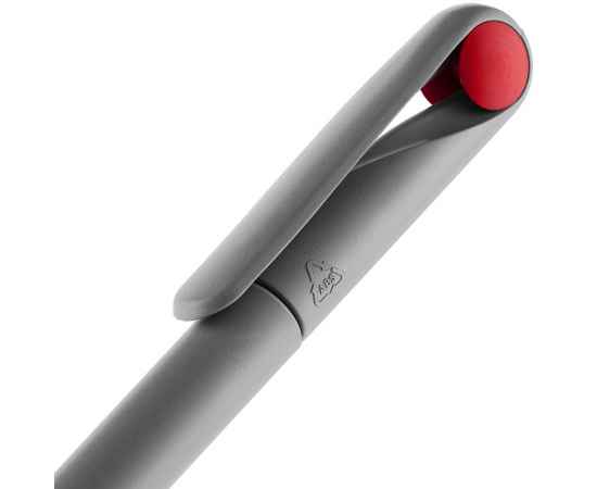 Ручка шариковая Prodir DS1 TMM Dot, серая с красным, изображение 5