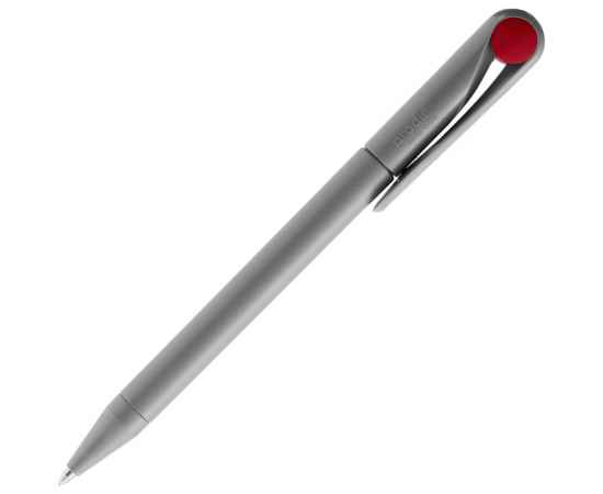 Ручка шариковая Prodir DS1 TMM Dot, серая с красным, изображение 3