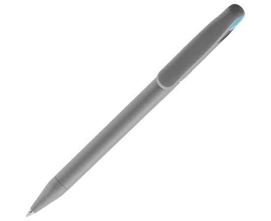 Ручка шариковая Prodir DS1 TMM Dot, серая с голубым, изображение 4