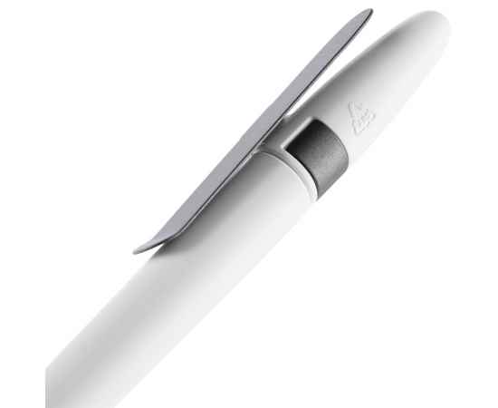 Ручка шариковая Prodir DS5 TSM Metal Clip, белая с серым, Цвет: белый, серый, изображение 5