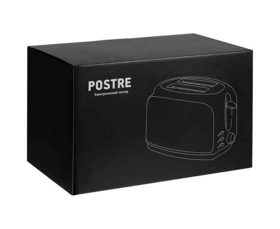 Электрический тостер Postre, серебристо-черный, изображение 9