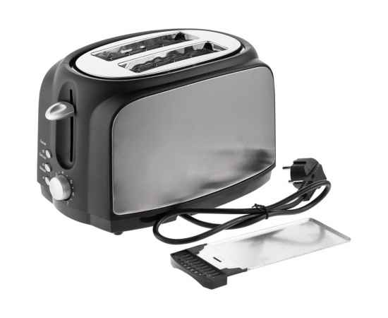 Электрический тостер Postre, серебристо-черный, изображение 7