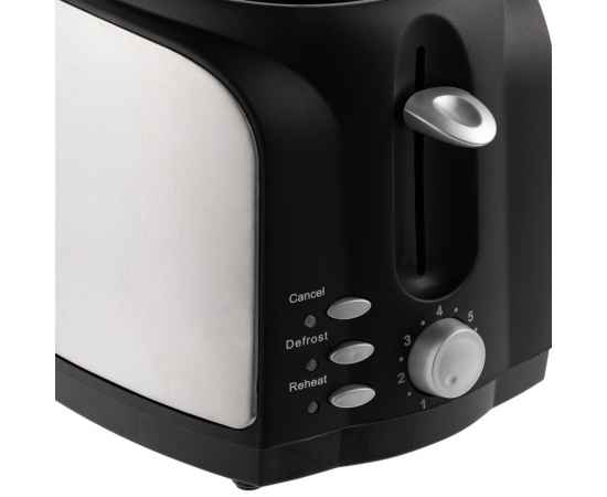 Электрический тостер Postre, серебристо-черный, изображение 6