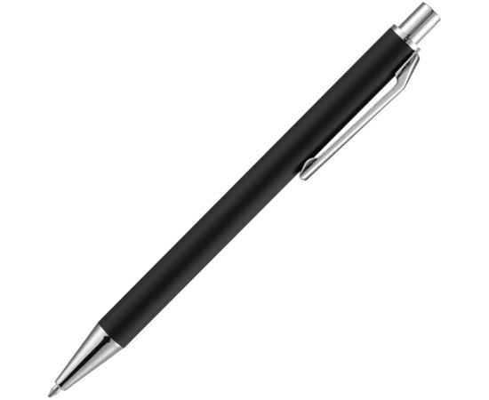 Ручка шариковая Lobby Soft Touch Chrome, черная, Цвет: черный, изображение 4