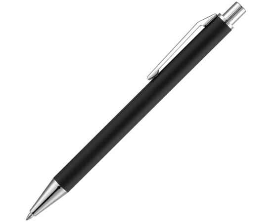 Ручка шариковая Lobby Soft Touch Chrome, черная, Цвет: черный, изображение 3