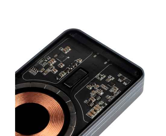 Магнитный беспроводной аккумулятор Cooper Ergo 5000 мАч, темно-серый, Цвет: серый, изображение 4