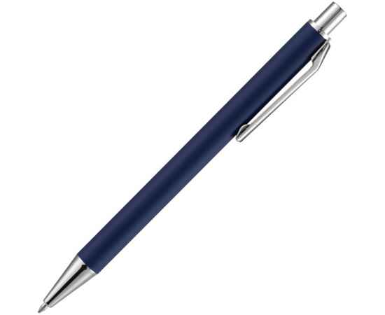 Ручка шариковая Lobby Soft Touch Chrome, синяя, Цвет: синий, изображение 4