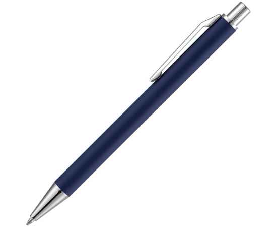 Ручка шариковая Lobby Soft Touch Chrome, синяя, Цвет: синий, изображение 3
