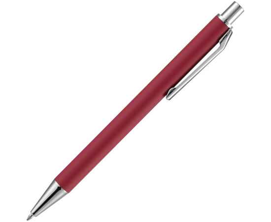 Ручка шариковая Lobby Soft Touch Chrome, красная, Цвет: красный, изображение 3