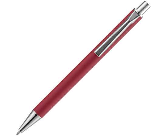 Ручка шариковая Lobby Soft Touch Chrome, красная, Цвет: красный, изображение 4
