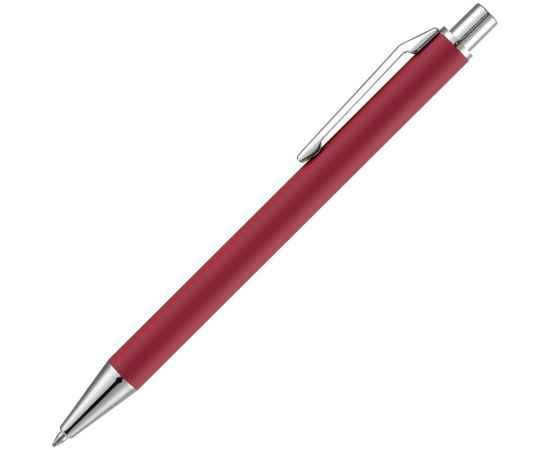 Ручка шариковая Lobby Soft Touch Chrome, красная, Цвет: красный, изображение 2