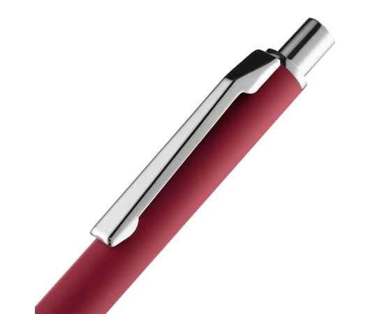 Ручка шариковая Lobby Soft Touch Chrome, красная, Цвет: красный, изображение 5