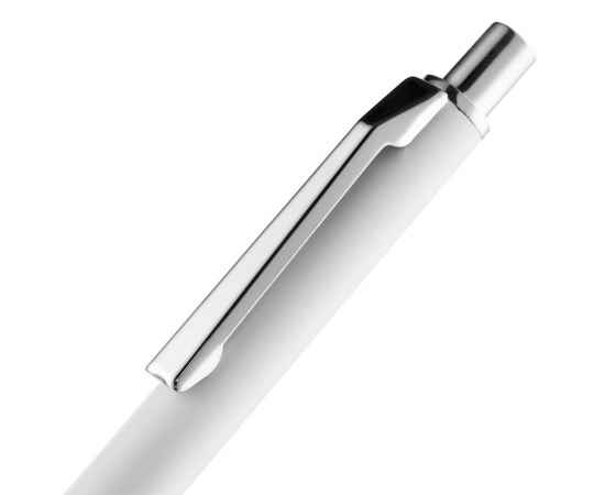 Ручка шариковая Lobby Soft Touch Chrome, белая, Цвет: белый, изображение 5