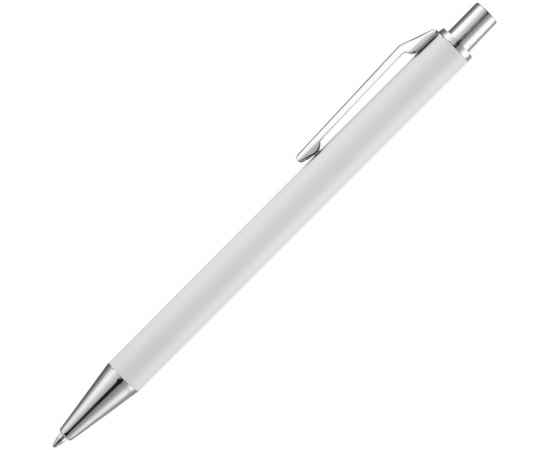 Ручка шариковая Lobby Soft Touch Chrome, белая, Цвет: белый, изображение 2