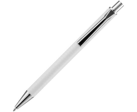 Ручка шариковая Lobby Soft Touch Chrome, белая, Цвет: белый, изображение 4